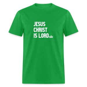 Jesus Christ is Lord with Crown - bright green