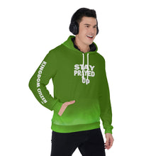 Load image into Gallery viewer, Stay Prayed Up Green Men&#39;s Pullover Hoodie
