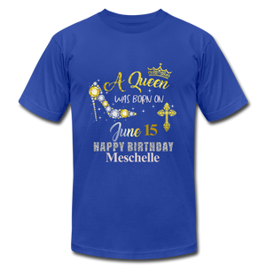 Mamma Meschelle T-Shirt by Bella + Canvas - royal blue