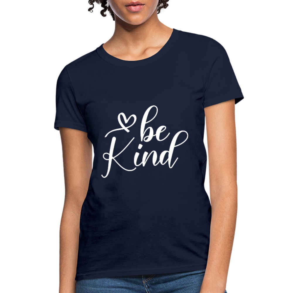 Be Kind Women's T-Shirt - navy