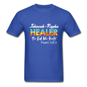 The God Who Heals Unisex Classic T-Shirt - royal blue