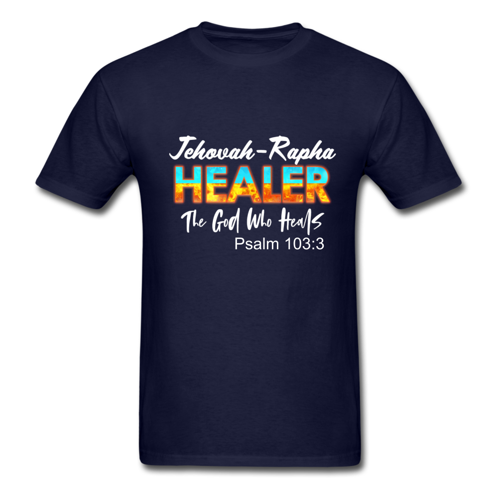 The God Who Heals Unisex Classic T-Shirt - navy