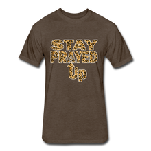 Load image into Gallery viewer, Stay Prayed Up Fitted Cotton/Poly T-Shirt by Next Level - heather espresso
